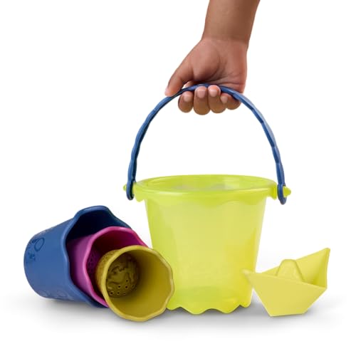 B. toys – Wavy – Wagon – Red – Water Play – Travel Beach Buggy – 11 Funky Sand Toys – Phthalates and BPA Free – 18+ Months