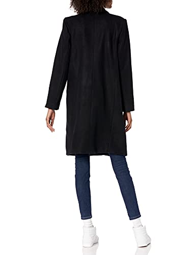 Amazon Essentials Women's Oversized Plush Button-Front Coat, Black, Large - Image 3