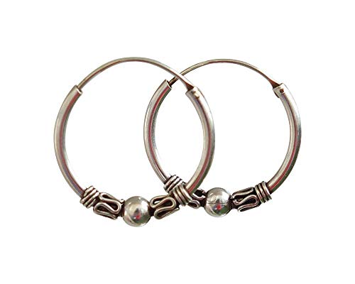 Sterling Silver 25mm Hoop Earrings, Handmade Hoop Earrings, Silver Hoop Earrings, Bali Hoops, Ethnic Earrings, Ethnic Hoops, Tribal Earrings, Round Earrings, Ball Earrings Sterling Silver 25mm Hoop Earrings, Handmade Hoop Earrings, Silver Hoop Earrings, Bali Hoops, Ethnic Earrings, Ethnic Hoops, Tribal Earrings, Round Earrings, Ball Earrings