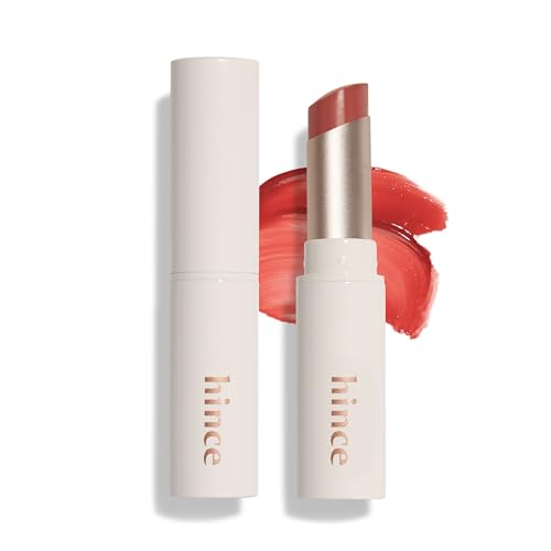 HINCE Mood Enhancer Lip Glow, Moisturizing Lip Balm with Shea Butter & Sweet Almond, Non-Sticky and Long-lasting Tinted Lip Tint with Buttery Balm Texture for Neutral Color 0.2oz. (1, CHILL OUT, 07)