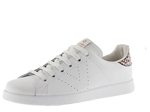 Victoria 1125104-WOMEN Basket Basse Tenis Cuir & Talon PAILLETÉ Plateau Femme Rosa 39