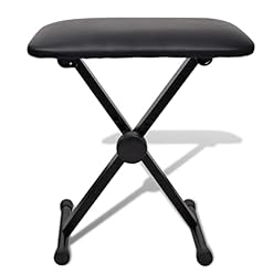 lyrlody Bancs de Piano, Banc de Clavier Portable Robuste Antidérapant Noir Stable pour Musicien pour la Maison - Les Beatles, Paul McCartney, John Lennon, RIngo Starr, George Harrison
