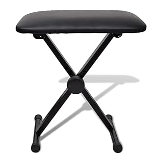 lyrlody Bancs de Piano, Banc de Clavier Portable Robuste Antidérapant Noir Stable pour Musicien pour la Maison - Les Beatles, Paul McCartney, John Lennon, RIngo Starr, George Harrison