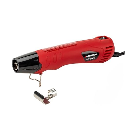 Master Appliance EC-MINI Heat Gun for Crafts, Shrink Wrap, Heat Shrink Tubing, Wire Connectors, Electrical Connectors, Epoxy Resin, Candle Making Heatgun, Embossing Hot Air Gun w/Heat Shrink Reflector