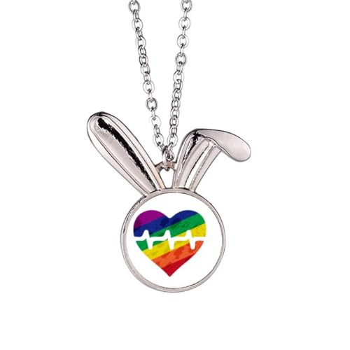 Collier lapin arc-en-ciel LGBT le cadeau idéal pour célébrer la diversité