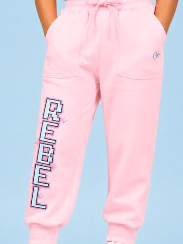 Image of KiddoPanti Boys Solid Fleece Track Pants | Cotton Poly Fleece Fabric | Ankle Length Bottom Rib | 2 Front Patch Pocket | Elastic Waist & Drawcord | Jogger Track Pants for Boys