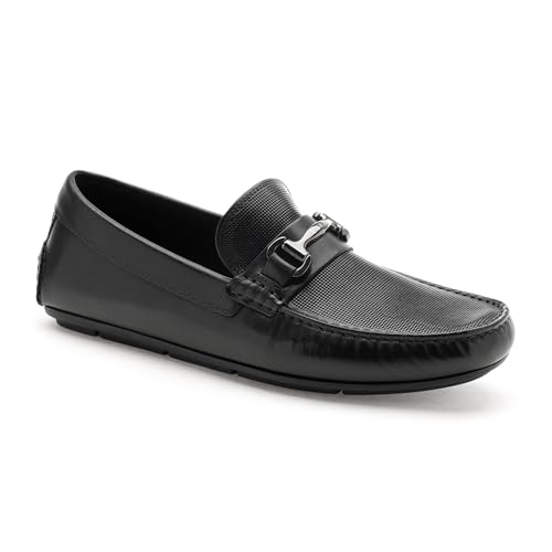 Image of U.S. Polo Assn. DOREH Men Black Driving Shoe-(UK8)(US9)(2FD24399Z01)