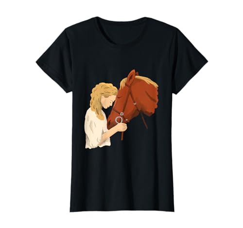 Cavallo Bambina ragazza Equitazione Western Regalo Amore Maglietta
