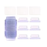 Aktenordner-Etiketten, 50 Stück Kunststoff-Aktenordner mit Laschen, wiederverwendbare Schrankeinlagen, tragbare Registerlaschen für Schulbüro, Schreibwaren