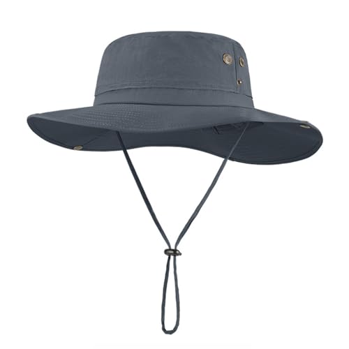 Chapeau de pêche anti-UV à large bord imperméable et léger pour homme