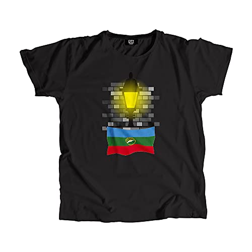 T-shirt Karachay Cherkessia Street Lamp Bricks pour homme et femme en coton