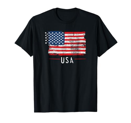 4th Of July Trendy July 4th American Flag Freedom Flies T-Shirt