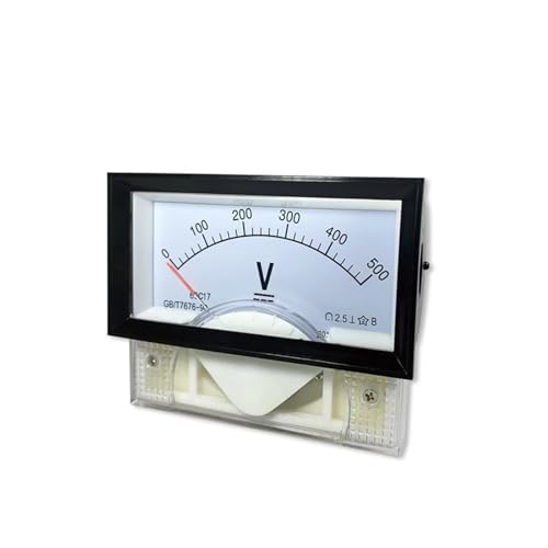 Voltmètre DC 150V à pointeur 69c17-v cadran analogique boîtier noir