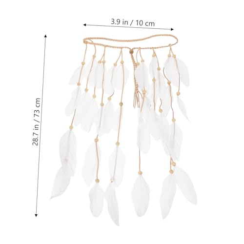 Coiffe de plumes bandeau mariée pour coiffure mariage stable - 5