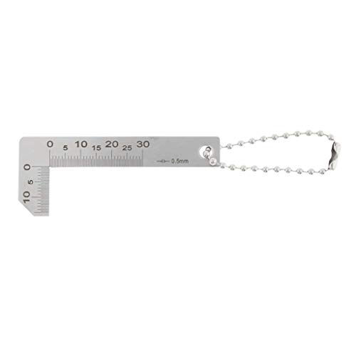 SagaSave - Règle d'angle de chanfreinage, règle carrée en forme de L, jauge de chanfrein de 0 à 30 mm pour la mesure, le travail du bois