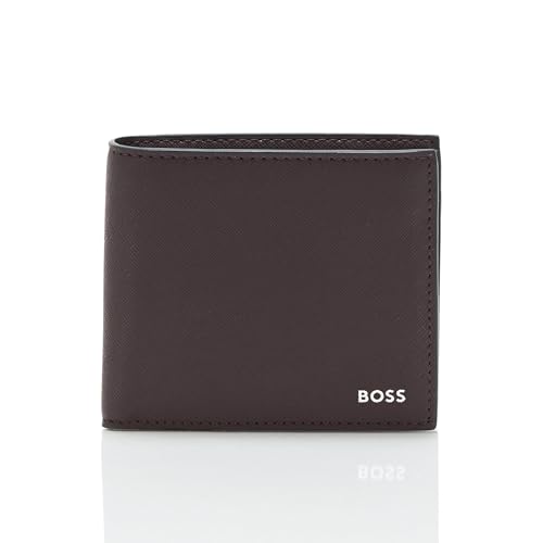 BOSS Zair Four Slot Wallet with Coin case, burgundy plum, PCE.