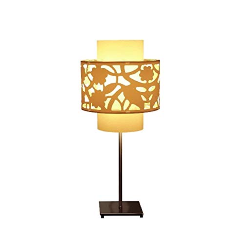 TZZ Lampe de table Vintage sculpté ajourées Original Design chinois Chambre Lampe de chevet Edison E27 lampe de bureau lumière chaude Night Lights