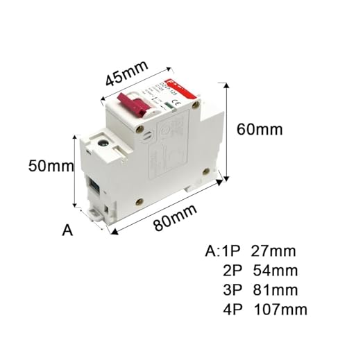 Disjoncteur DZ47 100A protège vos appareils contre les courts-circuits 400V - 3