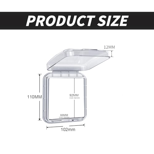 Schalter Abdeckung Steckdosenabdeckung, Typ 86 Flip Steckdose Abdeckung, Hauchdünn Selbstklebend Wasserdicht Steckdosenschutz Abdeckungen für Badezimmer, Zuhause, Draußen, Transparent, 4 Stück