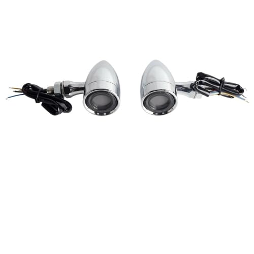 Clignotant LED Universel Moto Lentille Fumée pour Remplacer des Feux Cassés
