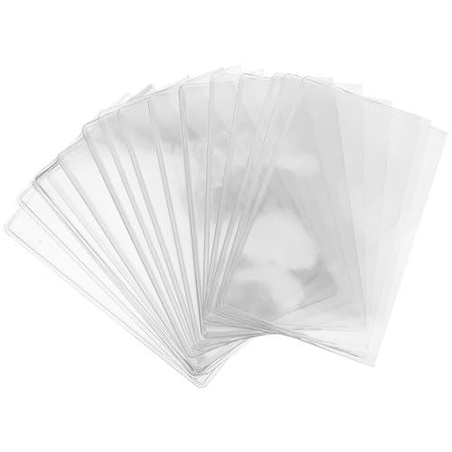 ARTIBETTER 20pcs Transparent Card Protector Sleeves for Id Credit and Social Security Cards Clear Covers for Easy Access and Protection