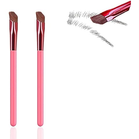 2pcs Multi Function Eyebrow Brush,Angled Eyebrow Brush, Eye Brow Concealer Contour Brush,Makeup Brush Set for Powder, Cream, Gel etc Cover