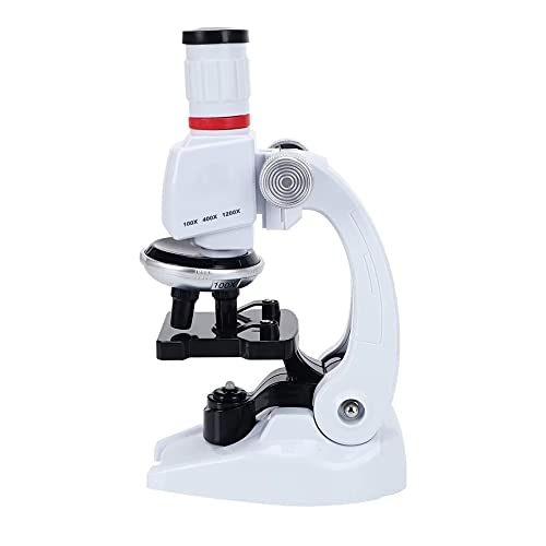 100X 400X And 1200X Microscope Kit For Kids & Students& Beginner Including 12 Pieces Slice Samples Scientific Education Microscope Toy With Mobile Phone Holder #TOP2