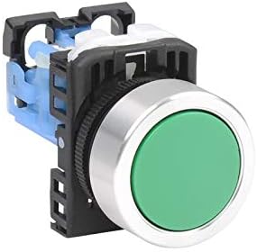 FUJI ELECTRIC AR22F0R-20G MOMENTARY, PUSHBUTTON, Green, 22 MM, Flush