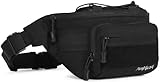 AMHEH Tactical Fanny Pack Military Army Waist Bag Belt Molle Hip Bum Edc Running Pouch for Men Women 3.5L (Black)