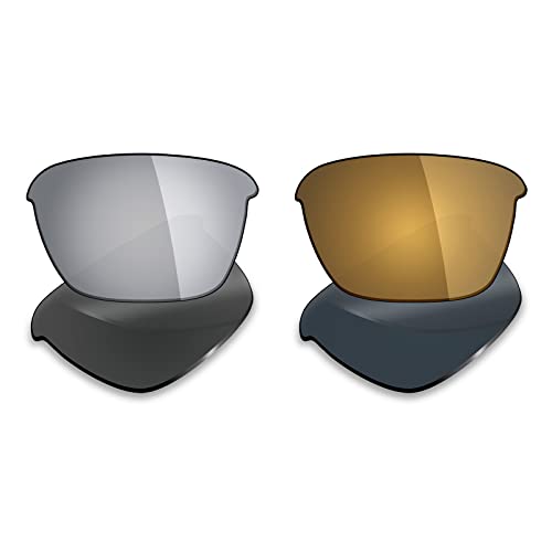 Image of Mryok 2 Pair Polarized Replacement Lenses for Oakley Thinlink Sunglass - Options