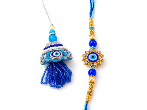Image of Rakhi Set Combo with Roli Chawal