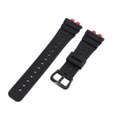 DNYXGDGSL カシオ GMW-B5000 対応 メンズ・レディース ラバーウォッチストラップ アクセサリー スクエア型 樹脂製 スポーツリストバンド(WHITE BLACK)
