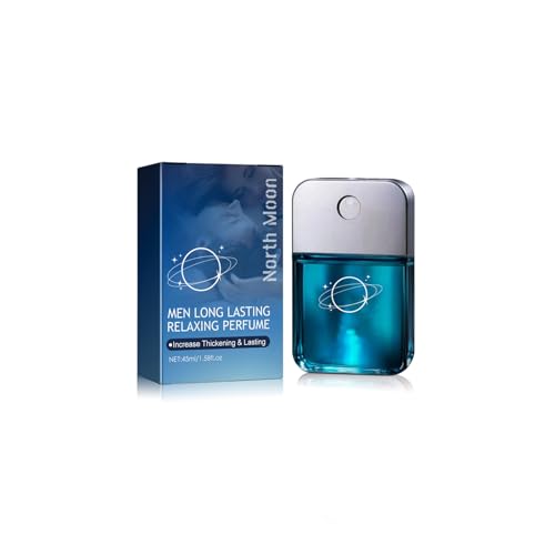 North Moon Men's Long Lasting Relaxing Perfume, Sweat and Moisture Resistant, Pheromone Enhanced Fragrance, 45ml/1.58fl.oz