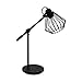 Produktbild EGLO Tischlampe Tabillano 1, 1 flammige Tischleuchte Vintage, Industrial, Retro, Nachttischlampe aus Stahl, Wohnzimmerlampe in Schwarz, Lampe mit Schalter, E27 Fassung