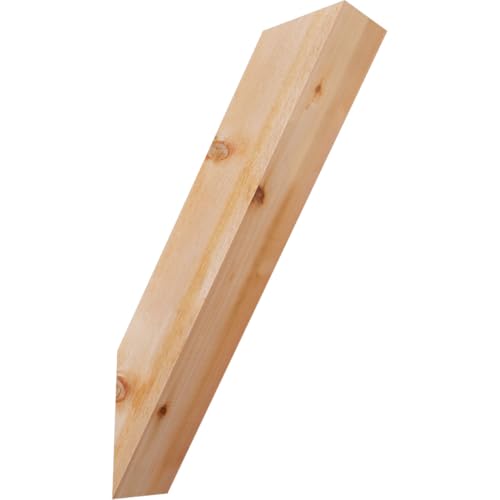Ekena Millwork BRC06X22X34TRA00RWR 6"W x 22"D x 34"H Traditional Rough Sawn Knee Brace, Western Red Cedar