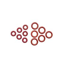 Pack of 12 Compatible with Brv-lle Fluorosilicone O - Rings Seal for Espresso Machines BES900/92/980/990, Red