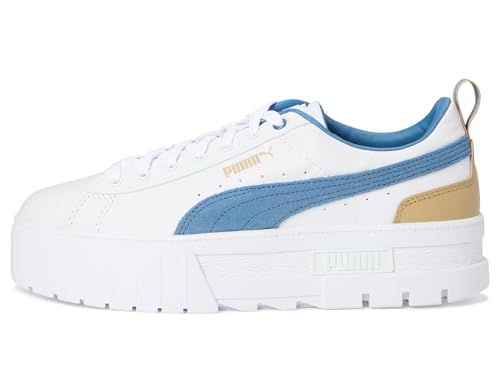 Image of PUMA Womens Mayze Flawless Lace Up Platform Sneakers Shoes Casual