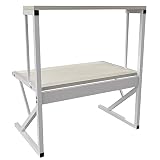 Soporte para Microondas Horno Estantería de Almacenamiento para Microondas Multifuncional Armario de Cocina Encimera de Cocina-65 * 54 * 30cm-Color Arce Blanco