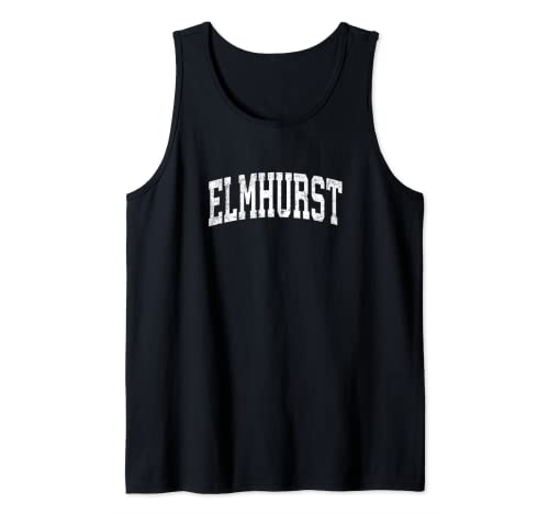 Elmhurst Illinois IL - Diseño deportivo deportivo deportivo vintage Camiseta sin Mangas