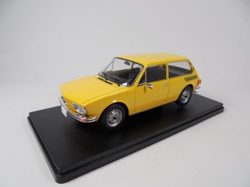 OPO 10 - 1/24 miniature car compatible with VW Volkswagen Brasilia 1974 - M006, Yellow, Medium - Image 4