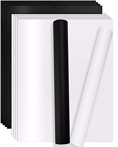 10 Feuilles Vinyle, 210x297 mm, A4 Permanent Film Autocollant Auto-Adhésif Pour Cricut et Silhouette Cameo, Appliqué Dans Les Travaux Manuels et La Décoration de La Maison