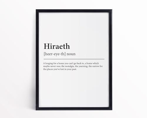 Cadre Hiraeth avec citation encourageante pour embellir votre routine quotidienne