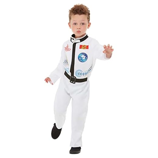 Funidelia | Disfraz de astronauta para niño y niña Hombre del Espacio, Profesiones - Disfraz para niños y divertidos accesorios para Fiestas, Carnaval y Halloween - Talla 5-6 años - Blanco