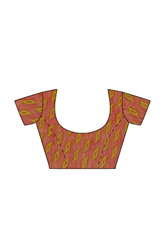 Image of Pothys Women's Green Brasso Cotton Saree With Blouse Piece (A1892 Green)