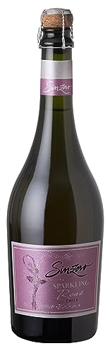 SINZERO - Sparkling Rosé - 750 ml (25.4 Fl Oz) Bottle - Non-Alcoholic Dry Wine Alternative - Crispy Bubbles, Low Calories, Vegan Friendly