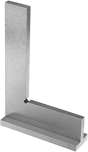 Precision Machinist Square 4 Inch Engineer Square 90 Degree Right Angle Ruler Ground Steel Hardened with Seat 100 x 70mm