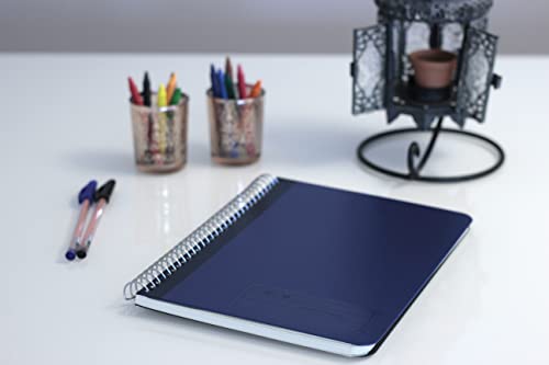 Confetti - Caderno Pro 80 Folhas Pautado TOKYO Capa Azul Metálico