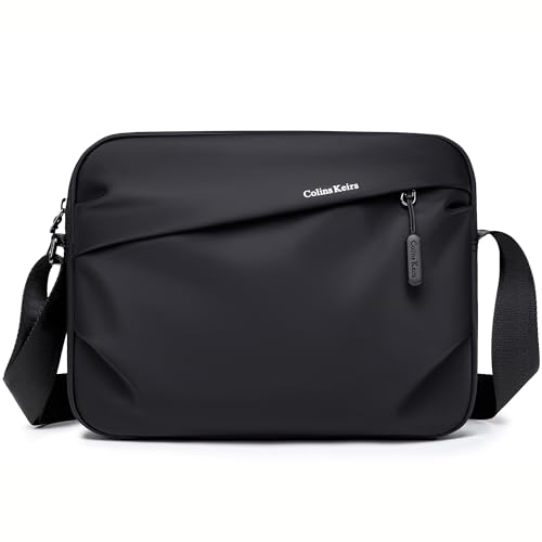 Men's Waterproof Messenger Bag with Multiple Pockets