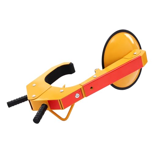 HarBin-Star Sabot de roue, antivol de pneu, jaune, griffe de voiture, remorque, universel, sabot de stationnement, antivol pour voitures, remorques, camions, SUV, camping-cars, etc.