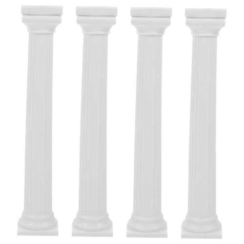 Alipis 4Pcs Column Cake Stand Set Decorative Cake Holders Roman Design for Parties and Weddings